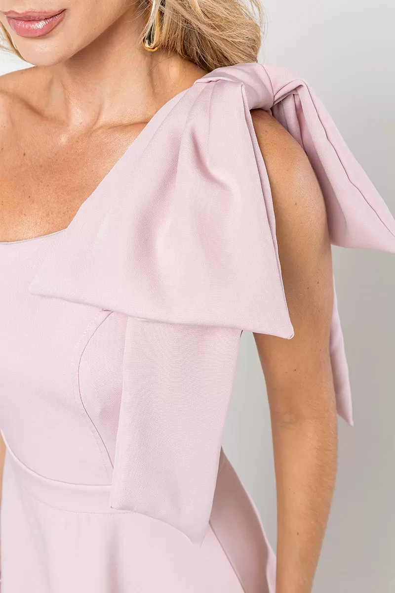 Miss Misses - Vestido Glaucia Midi Rosa - 54625060