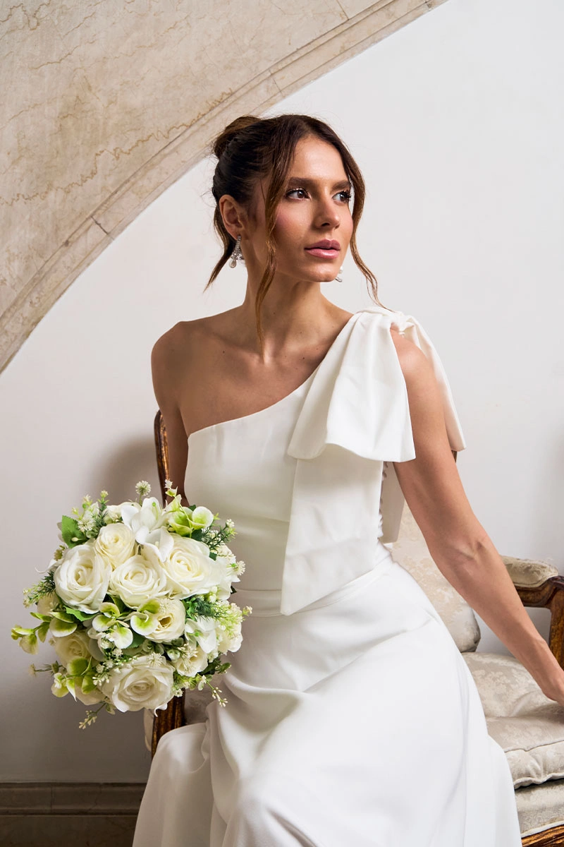 Miss Misses - Vestido Glaucia Midi Off White - 54625030