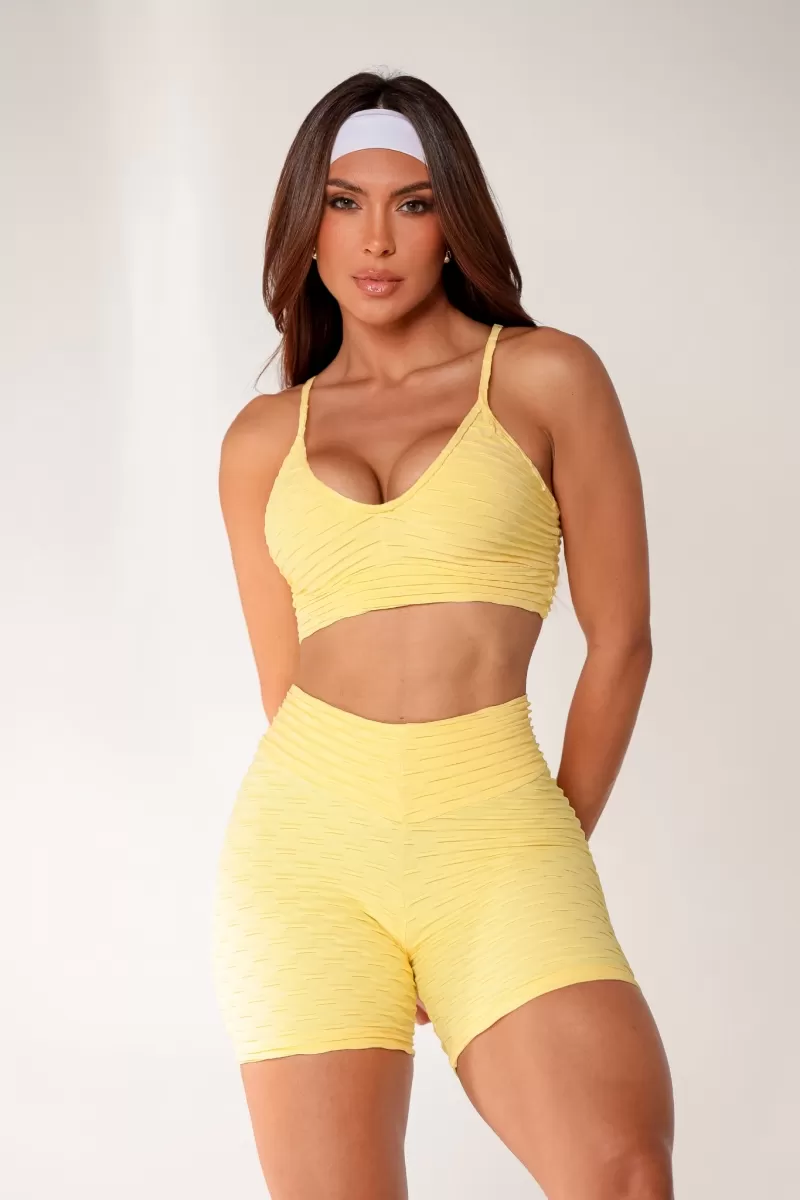 Canoan - Yellow Bubble Tex Shorts - 01220