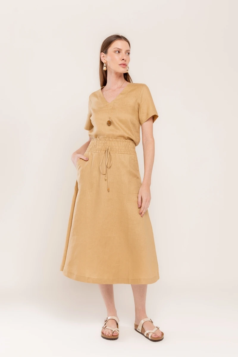 Hidrogênio - V-NECK GANGURU BLOUSE - 20348580