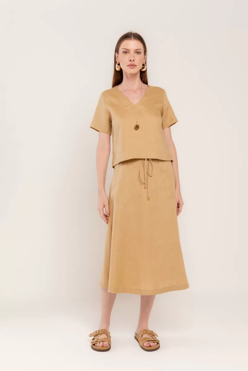 Hidrogênio - V-NECK GANGURU BLOUSE - 20348580