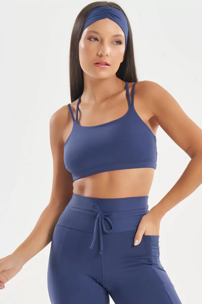 Lets Gym - Dark Blue Soft Balance Top - 2766AZE