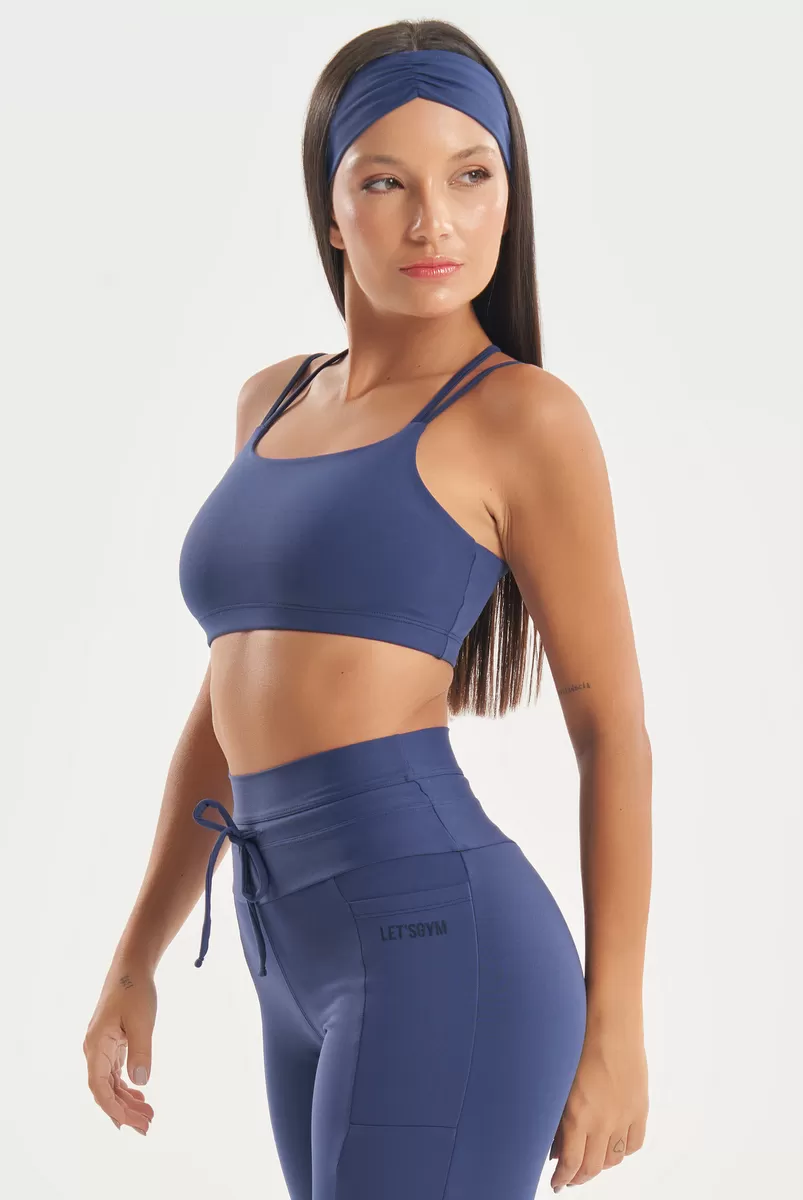 Lets Gym - Dark Blue Soft Balance Top - 2766AZE