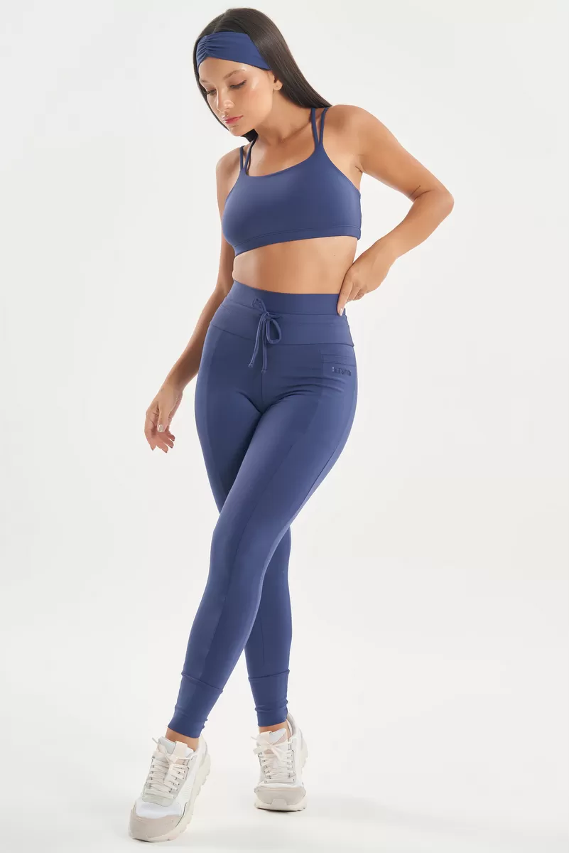 Lets Gym - Dark Blue Soft Balance Top - 2766AZE