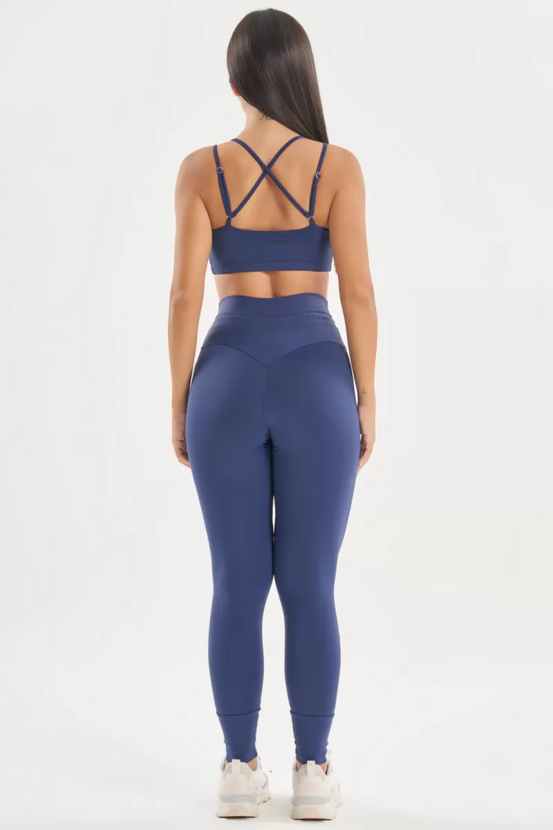 Lets Gym - Soft Balance Dark Blue Leggings - 2767AZE
