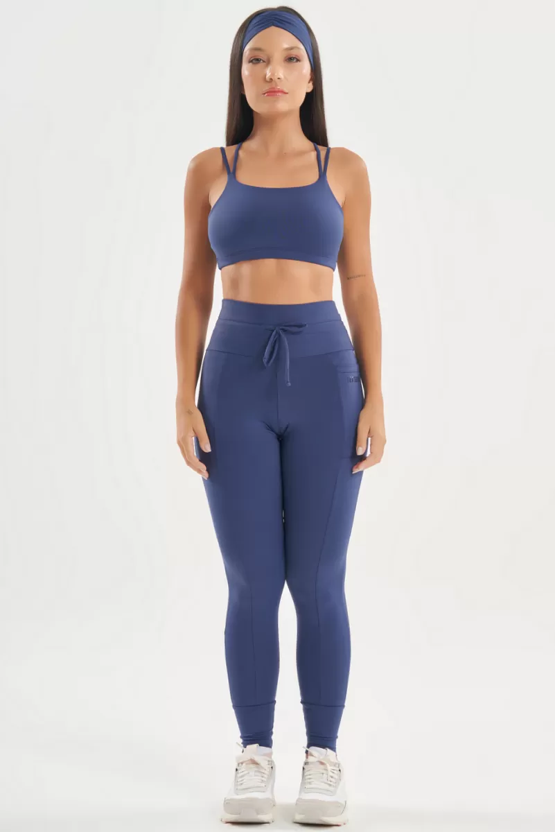 Lets Gym - Soft Balance Dark Blue Leggings - 2767AZE