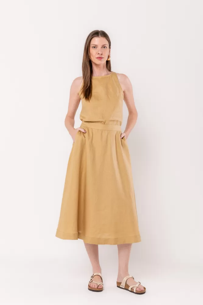 Hidrogênio - BASIC KANGAROO GODE SKIRT - 20494580