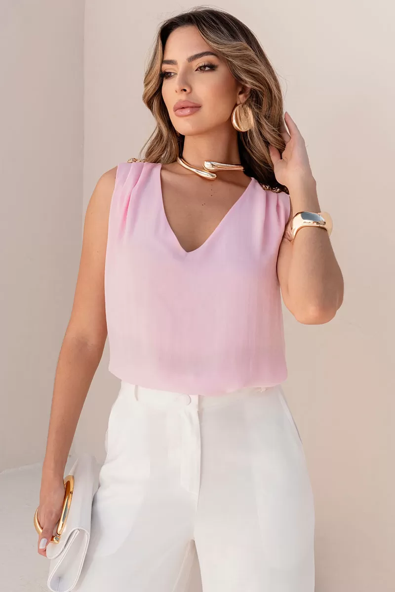 Miss Misses - Blusa Dora Rosa - 54609060