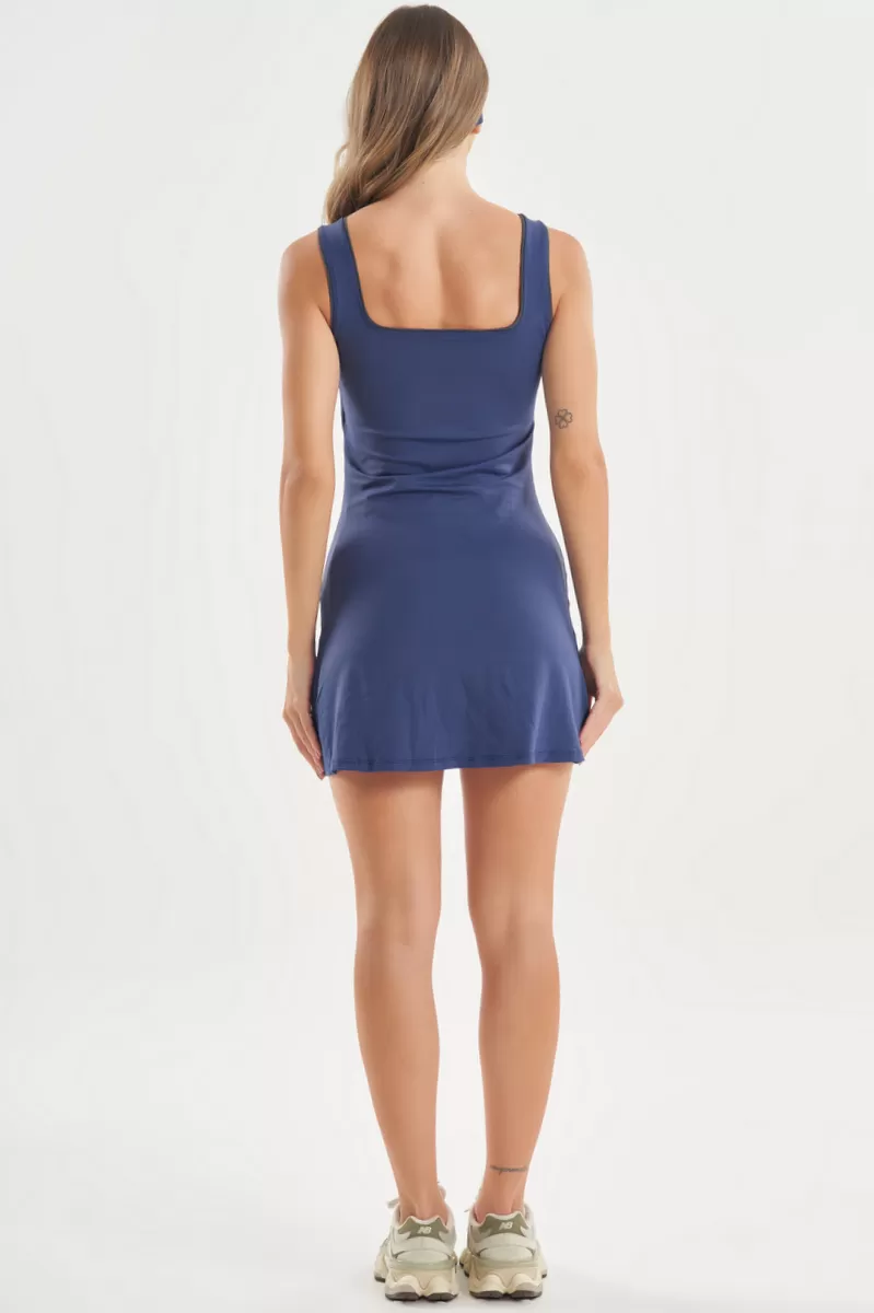 Lets Gym - Vestido Soft Balance Azul Escuro - 2770AZE
