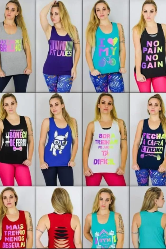 AS8 - Kit 10 Women's Tank Shirts (assorted pieces) - RGKIT3