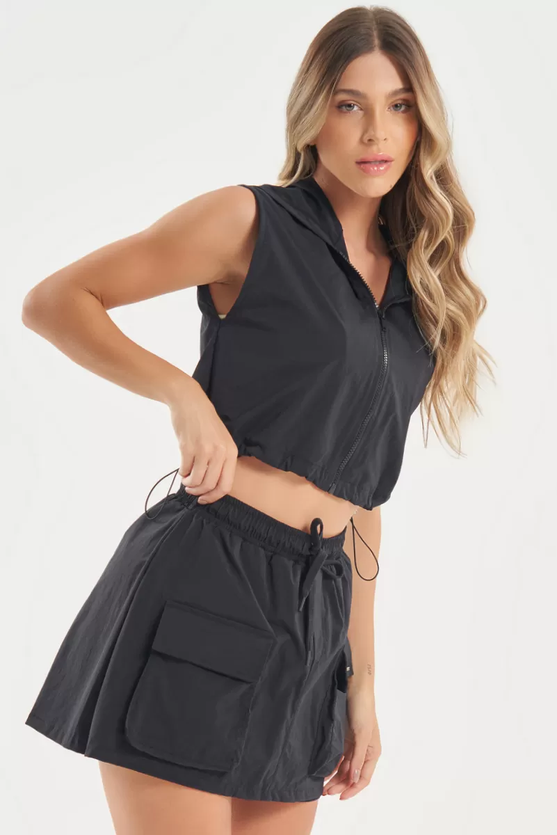 Lets Gym - Colete Modern Move Preto - 2801PT