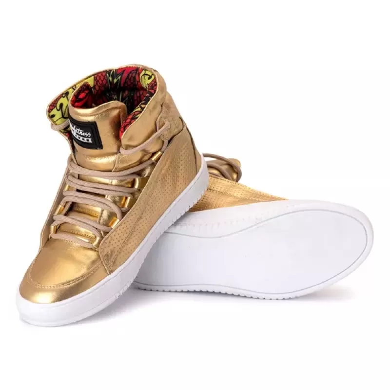Trincks Calçados - Tennis Sneaker Genuine Leather Gold - 60130