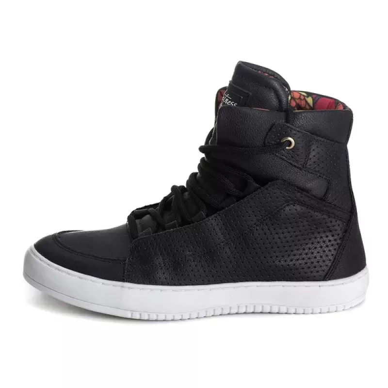 Trincks Calçados - Tênis Sneaker Couro Legitimo Preto - 60130