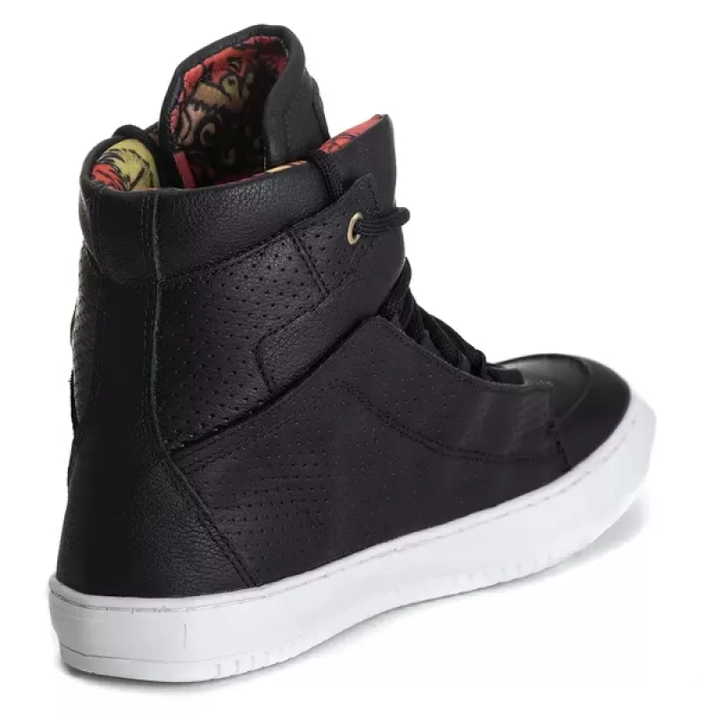 Trincks Calçados - Tênis Sneaker Couro Legitimo Preto - 60130