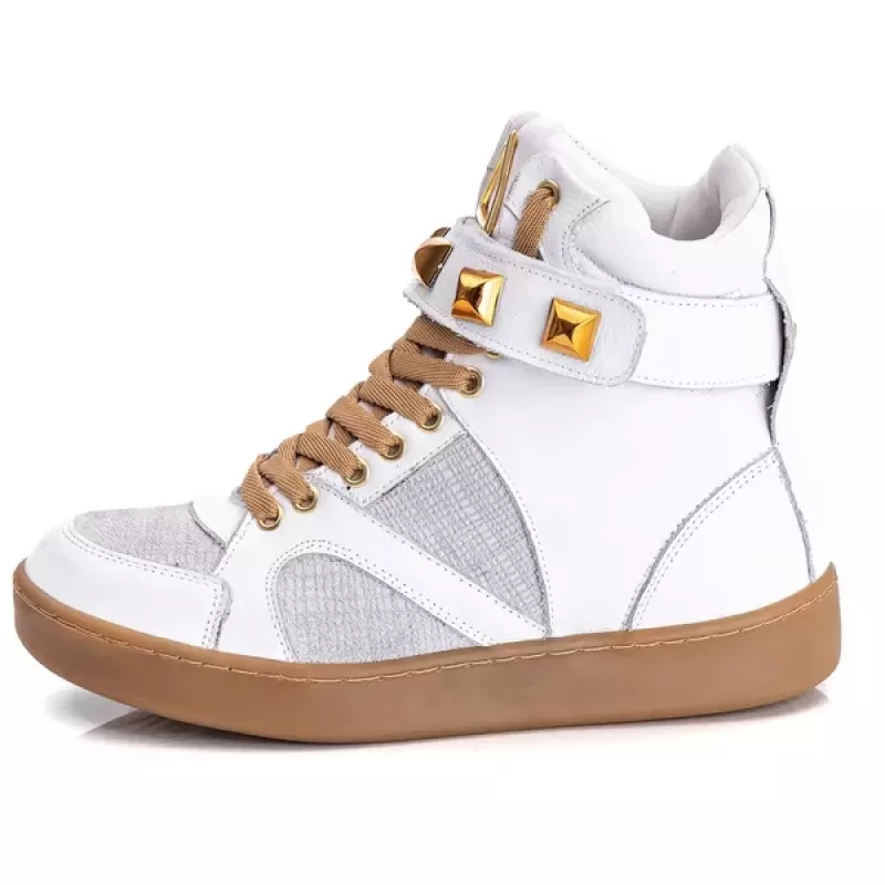 Trincks Calçados - White Genuine Leather Tennis Sneaker - 10100