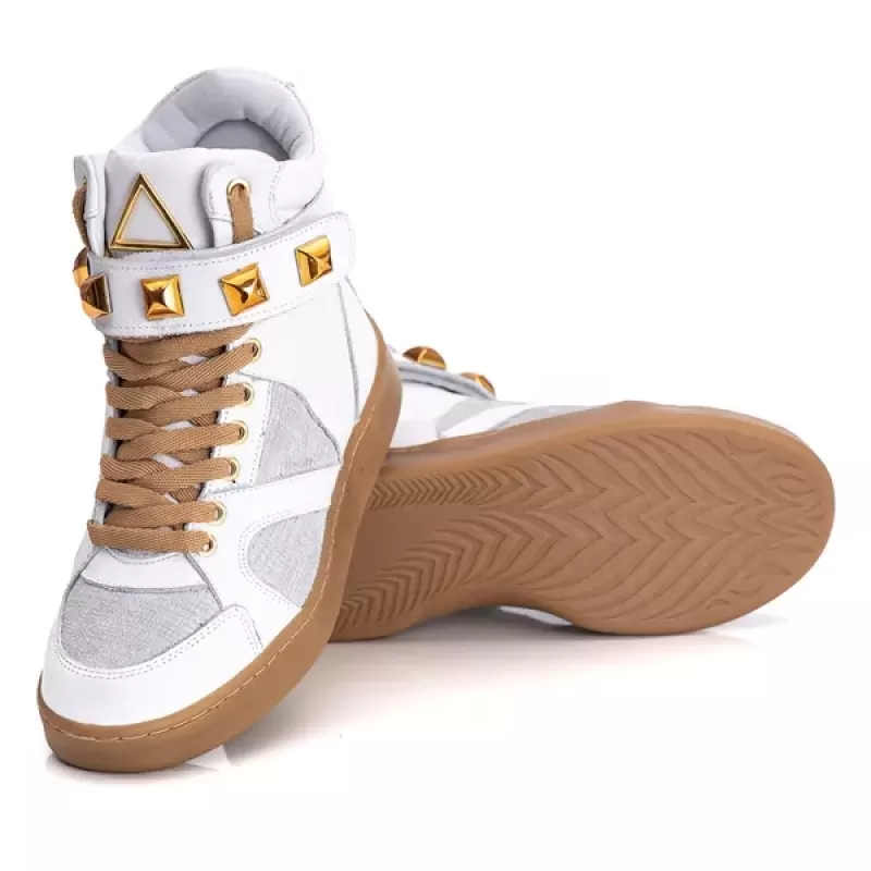 Trincks Calçados - White Genuine Leather Tennis Sneaker - 10100