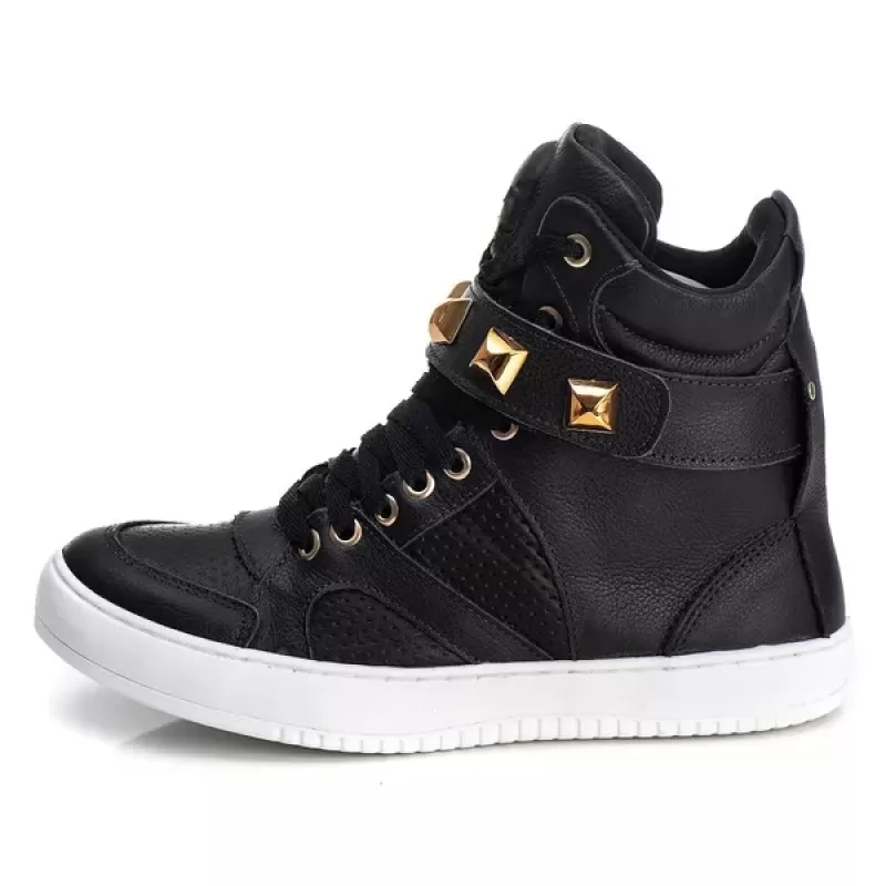 Trincks Calçados - Tennis Sneaker Genuine Leather Black - 10100