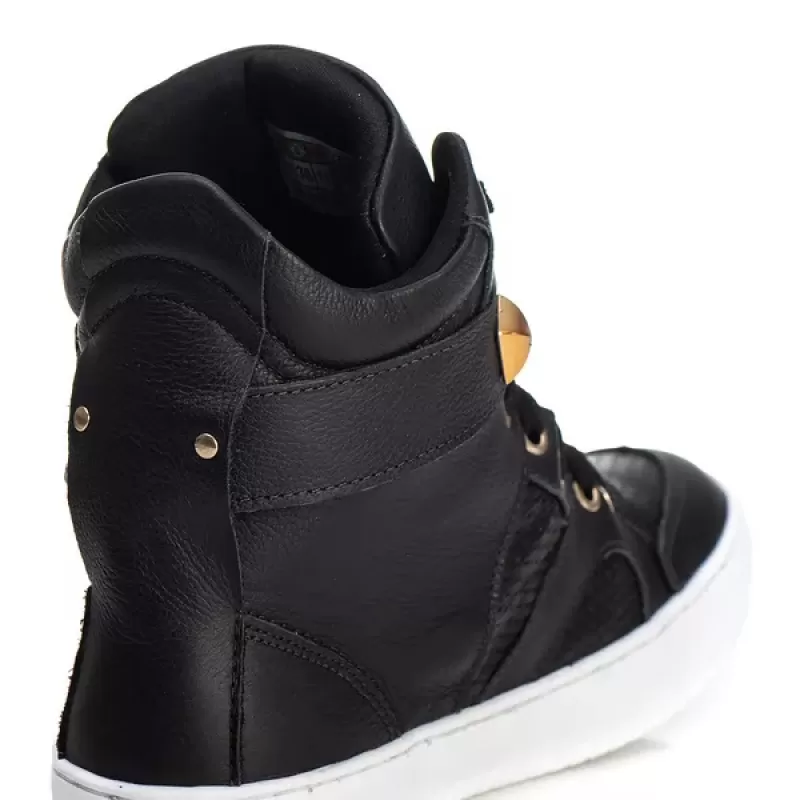 Trincks Calçados - Tennis Sneaker Genuine Leather Black - 10100