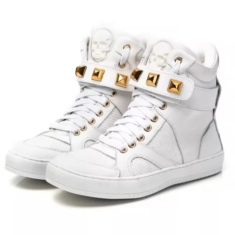 Trincks Calçados - White Genuine Leather Tennis Sneaker - 10100