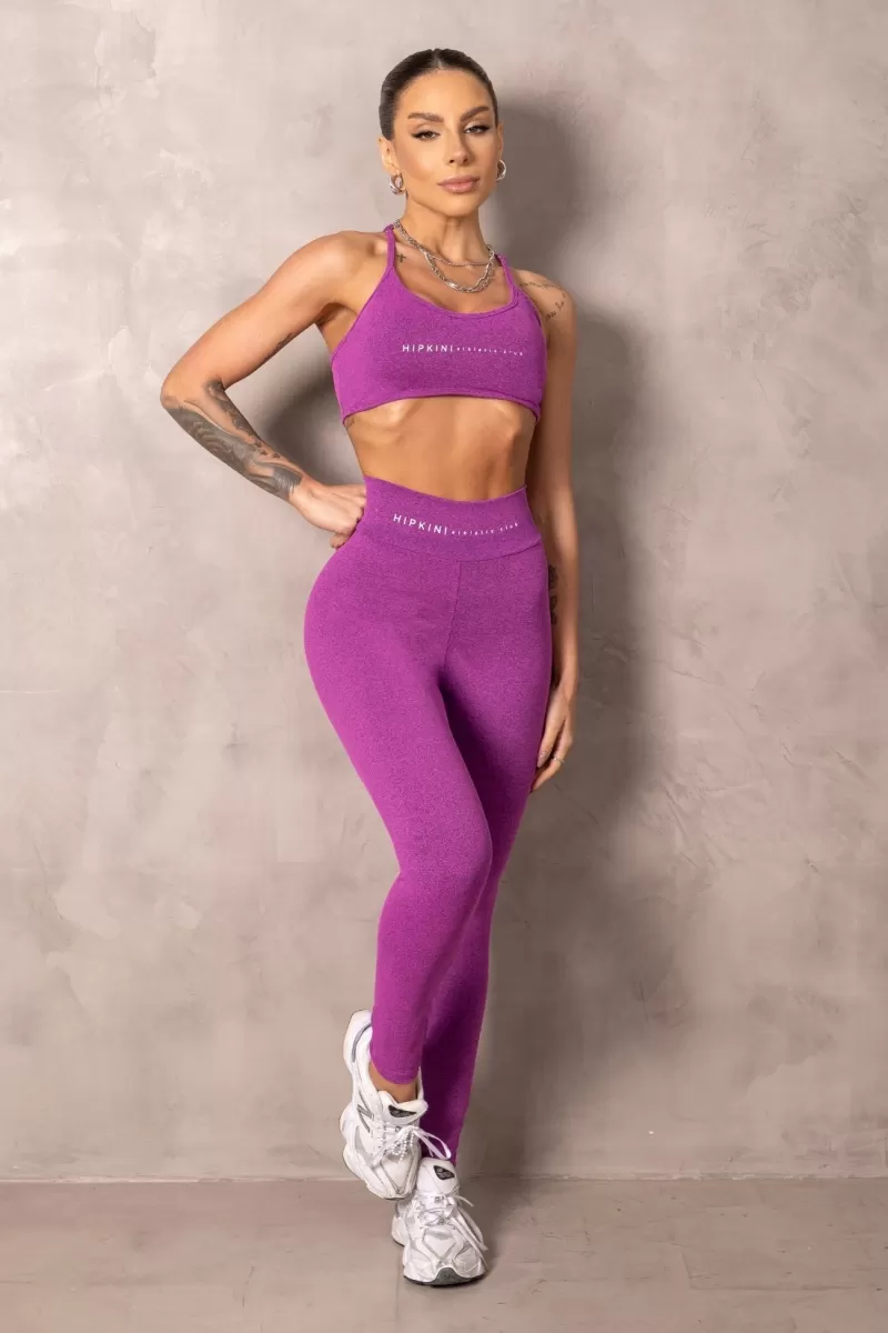Hipkini - Fitness Leggings Brighten Raspberry with silk - 33331235