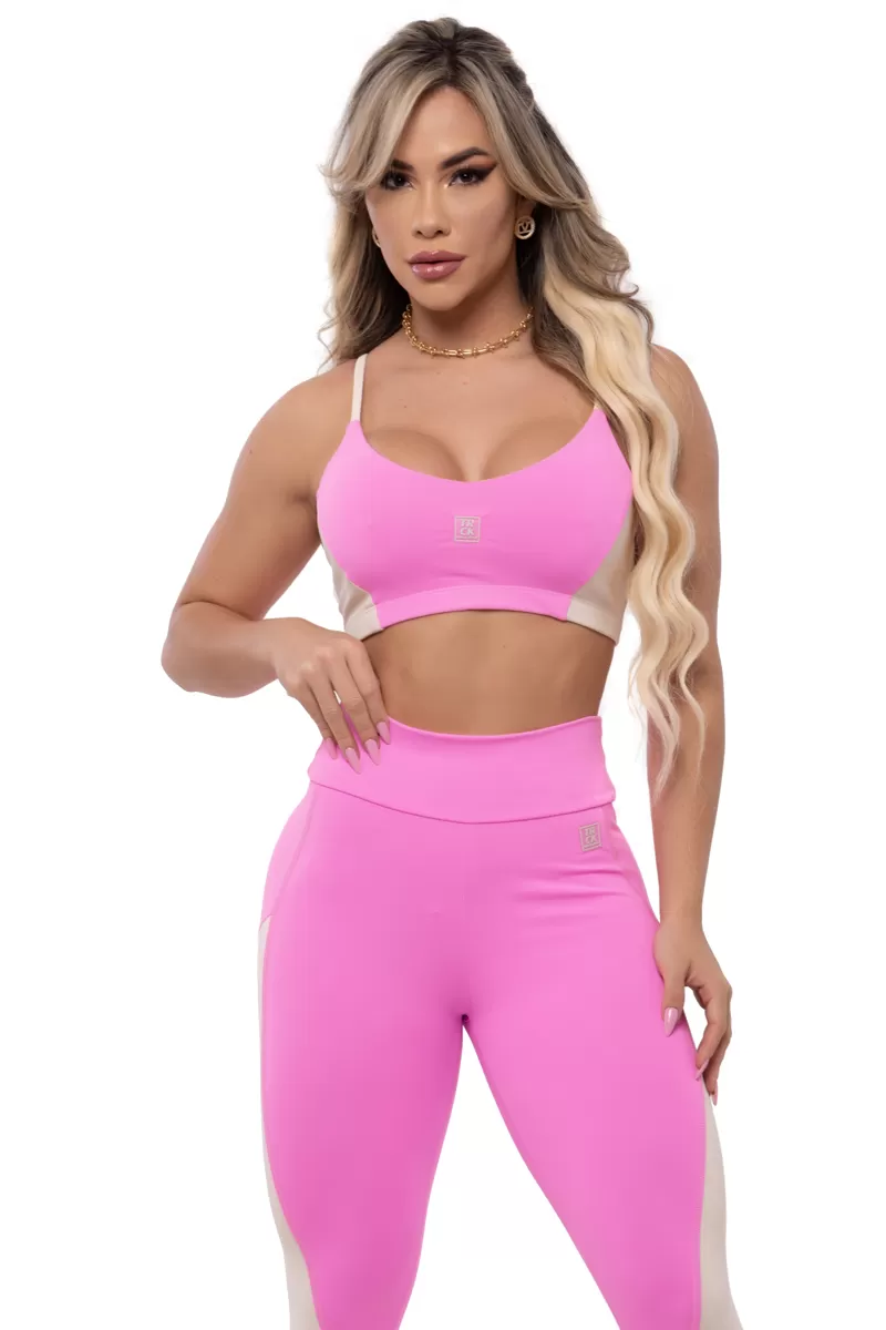 Trincks - Top Life Bicolor Rosa e Off - 