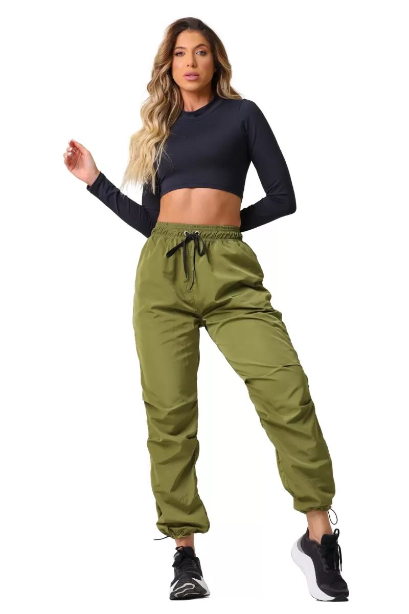 Garotafit - Cropped Bold Preto - BL243A