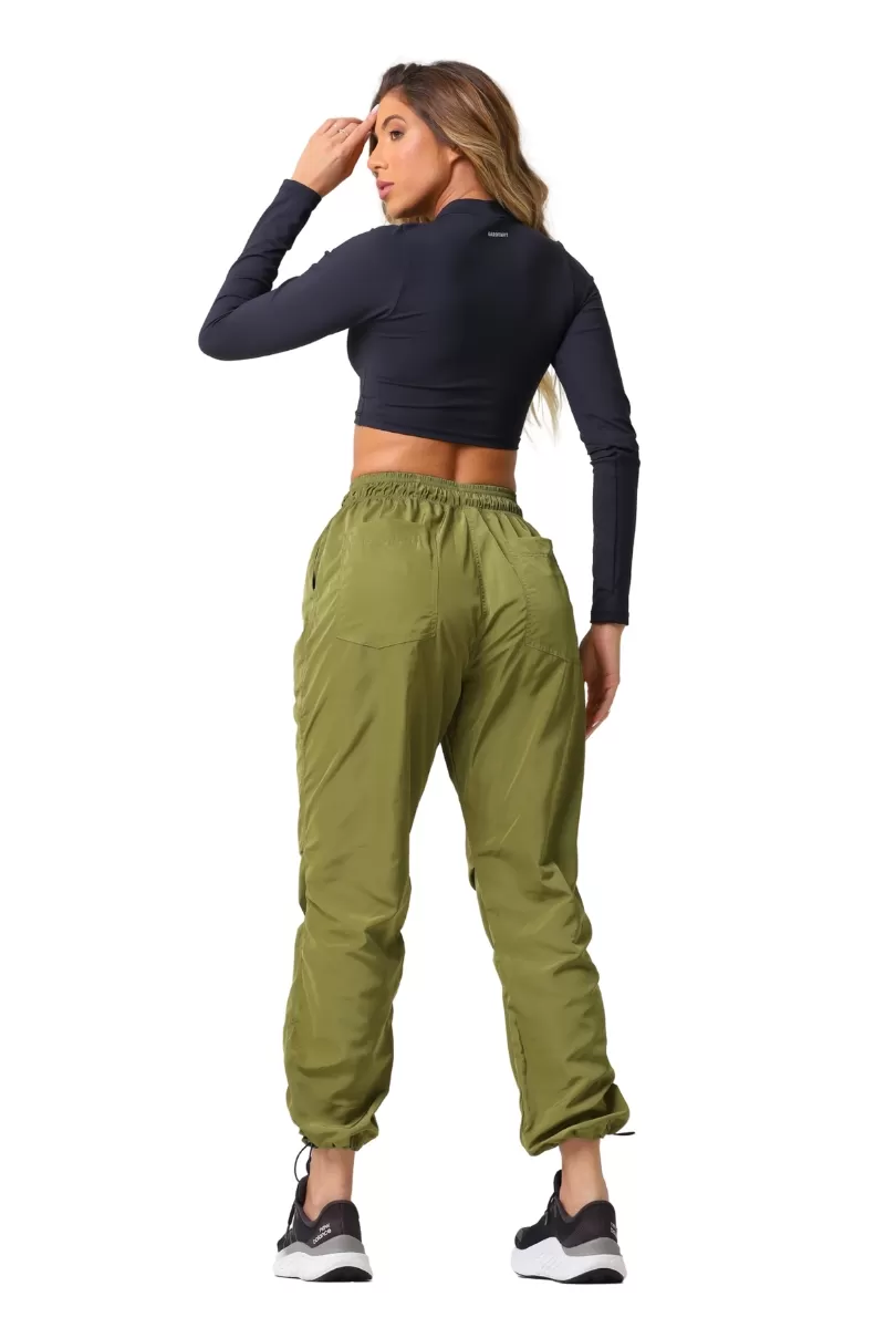 Garotafit - Calça Bold Verde Militar - FUS501HM