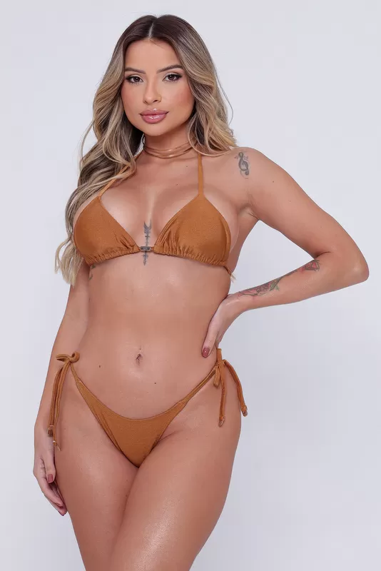 Santa Areia - Caramel Amiri Bow Bikini - 2611.CE.C0006
