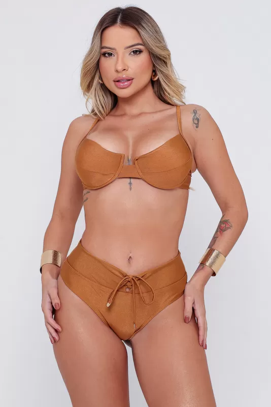 Santa Areia - Biquini Nina Caramelo - 2613.CE.C0006