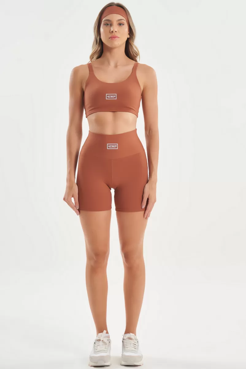 Lets Gym - Basic Colors Latte Shorts - 2722LT