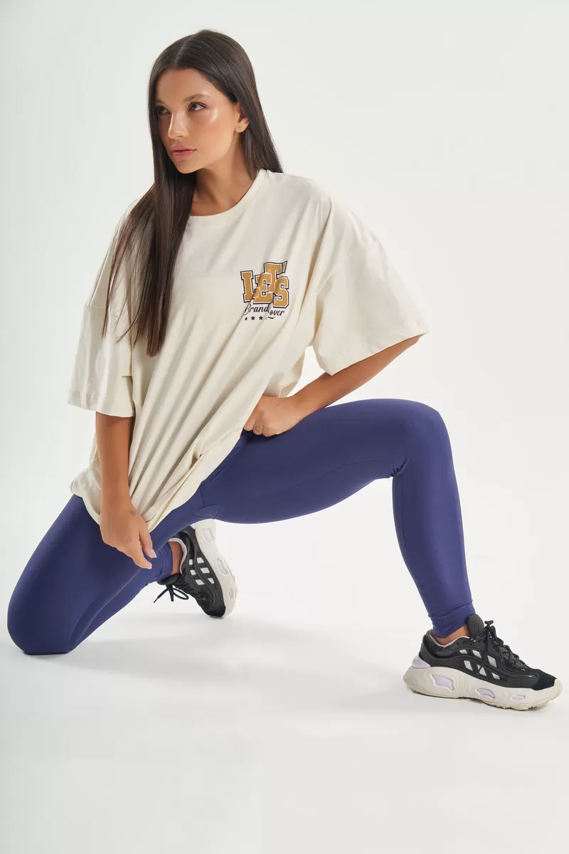 Lets Gym - Camiseta Oversized Shades Off White - 2733OFW