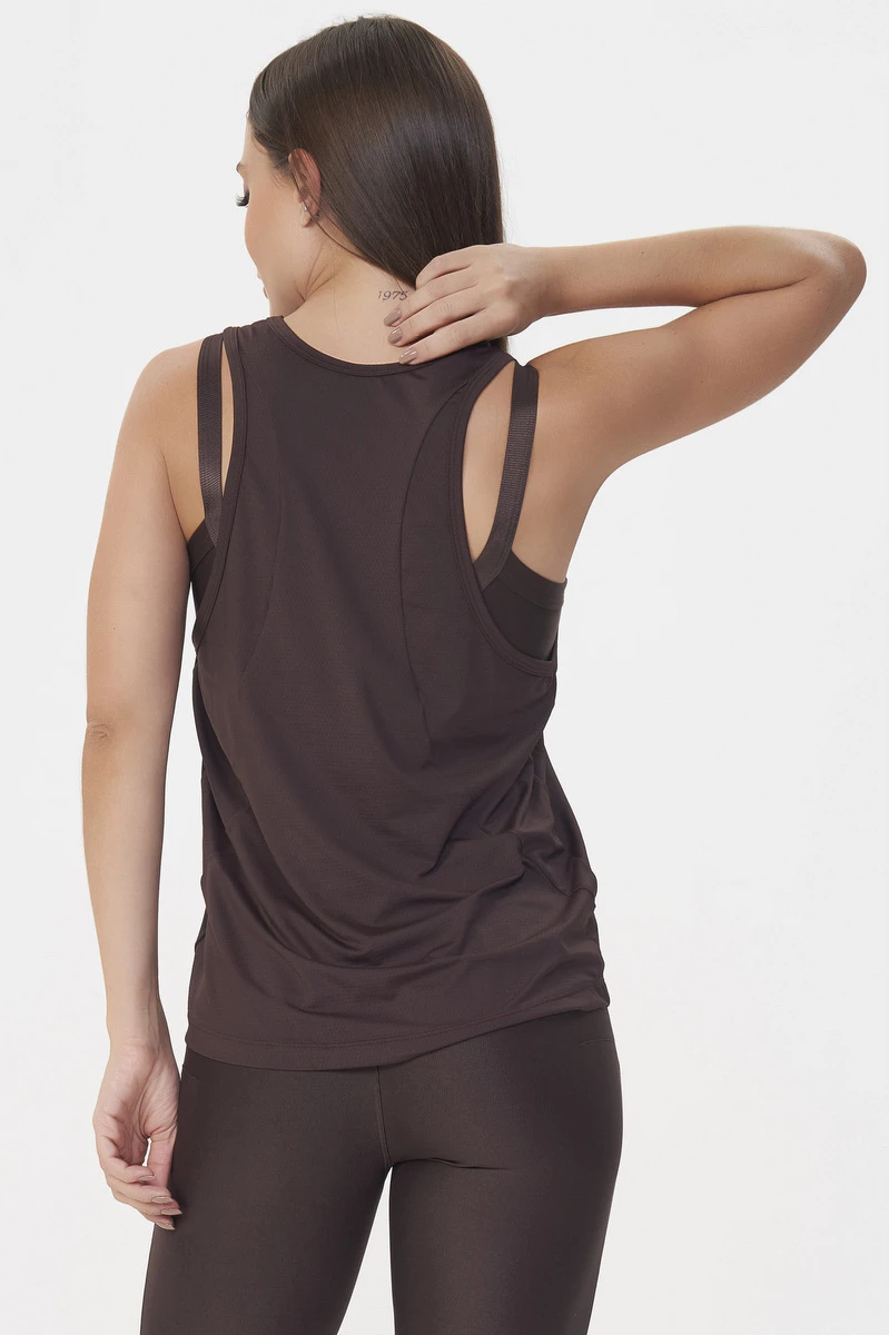 Lets Gym - Tank Shirt Modern Move Coffee - 2804CF