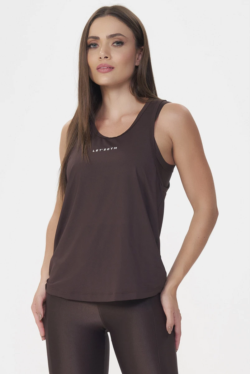Lets Gym - Tank Shirt Modern Move Coffee - 2804CF