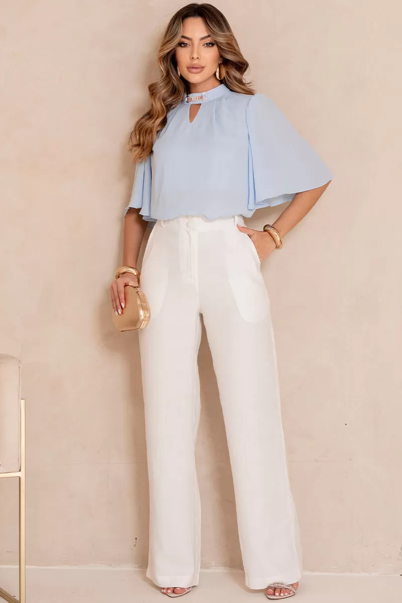 Miss Misses - Blusa Cleide Azul - 54622002