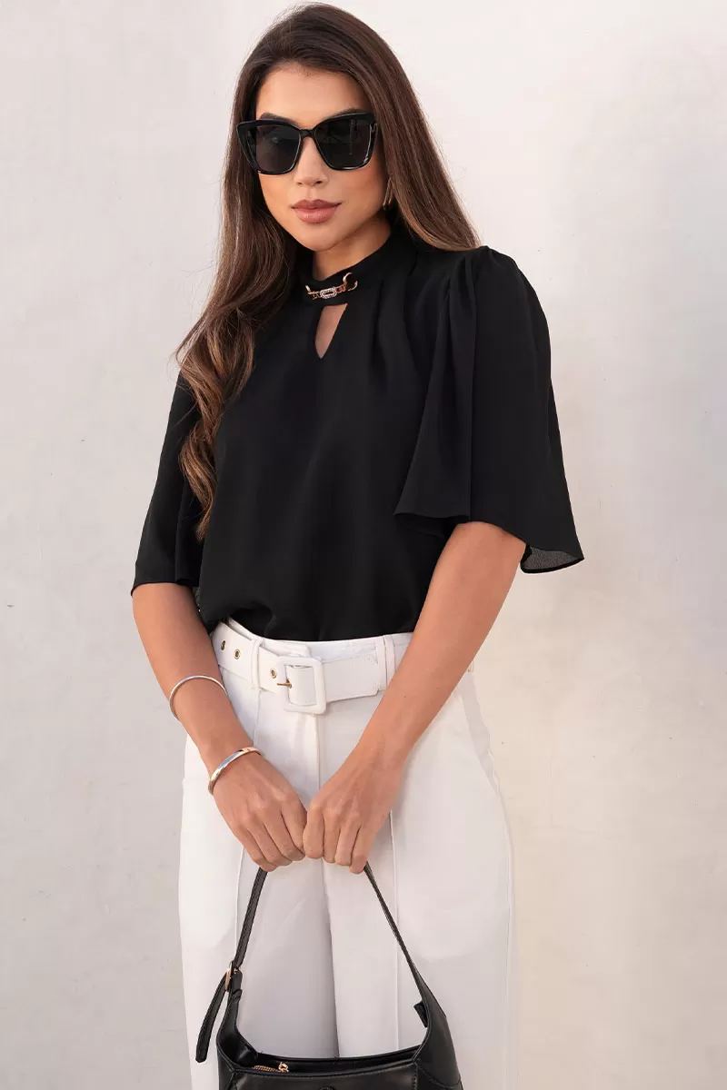 Miss Misses - Blusa Cleide Preto - 54622001