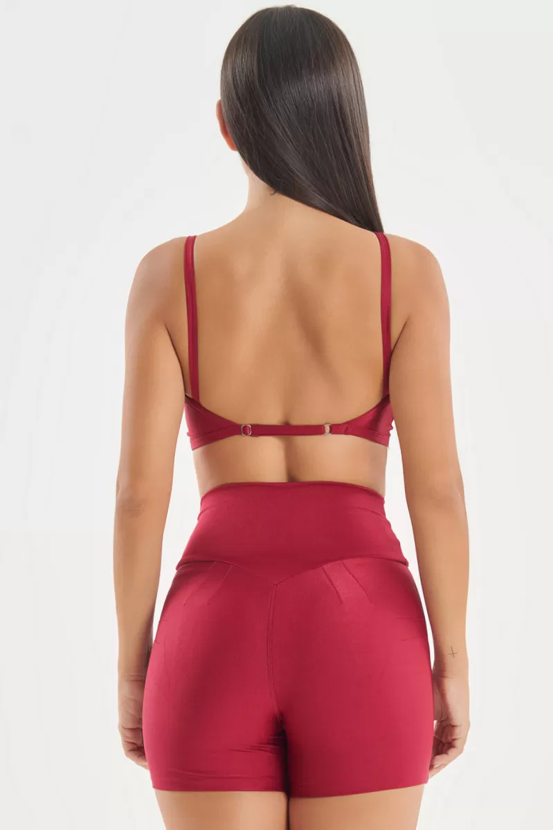 Lets Gym - Top Minimal Glow Marsala - 2839MS