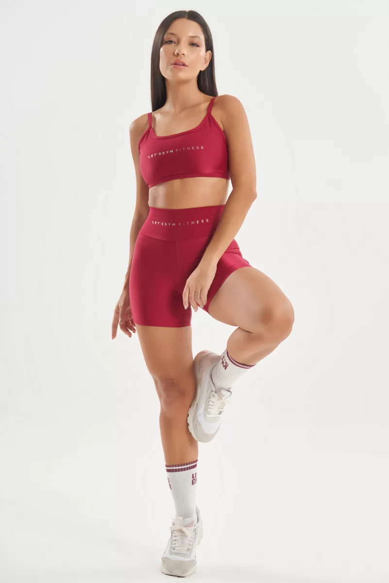 Lets Gym - Top Minimal Glow Marsala - 2839MS