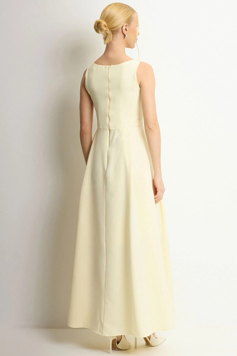 Miss Misses - Vestido Eliza Longo Amarelo - 54632003