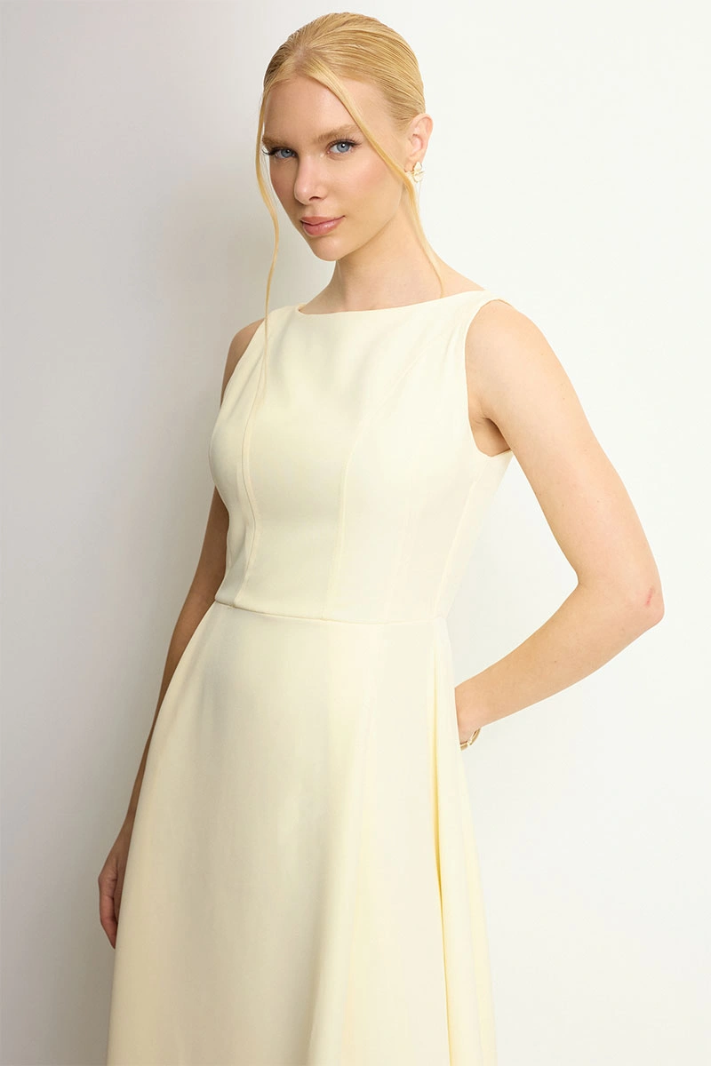 Miss Misses - Vestido Eliza Longo Amarelo - 54632003