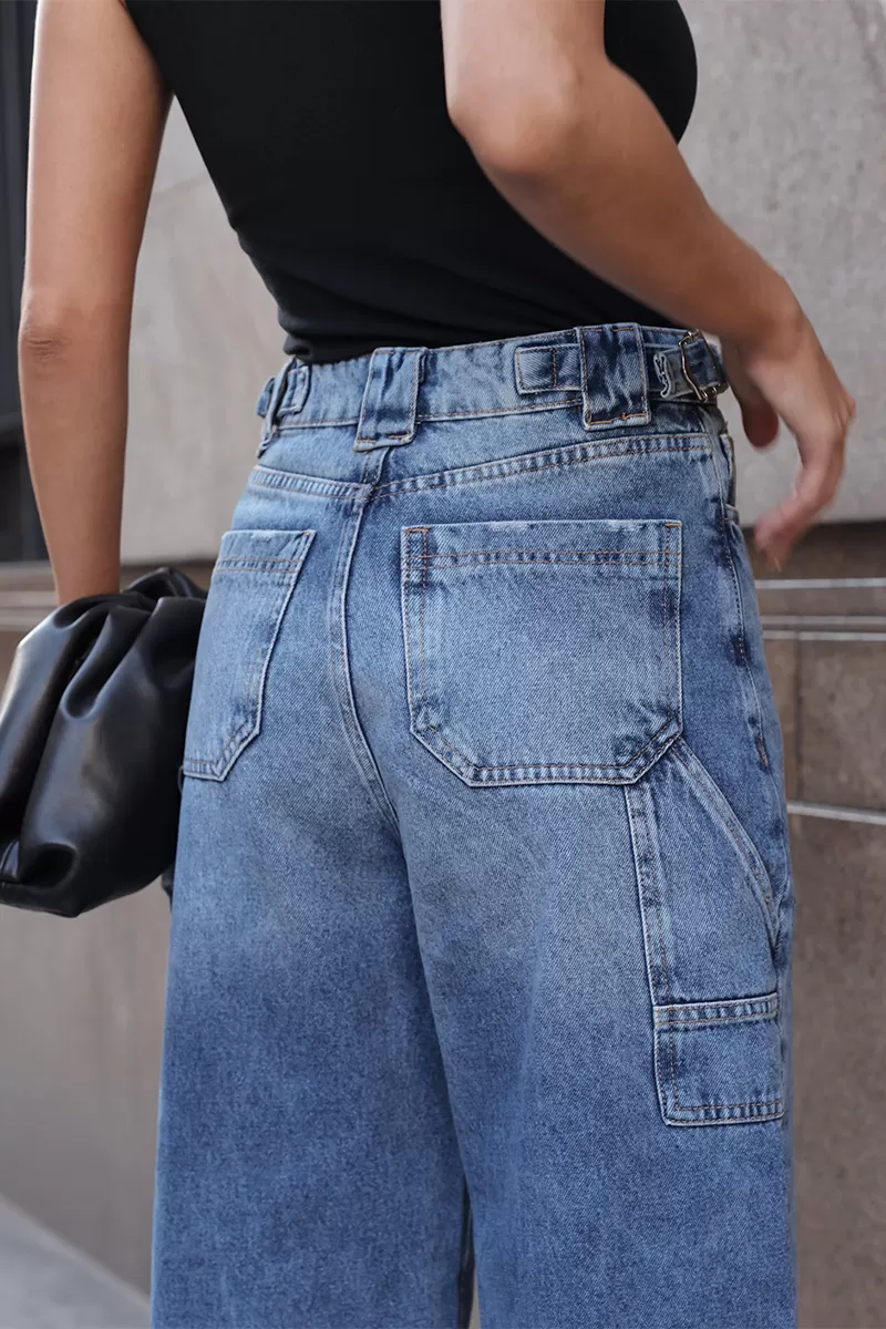 Dot Clothing - Calça Jeans Dot Clothing Ballon Azul - JE0021AZUL