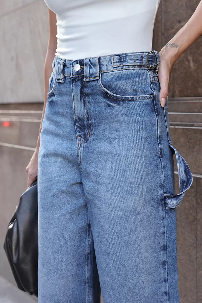 Dot Clothing - Calça Jeans Dot Clothing Ballon Azul - JE0021AZUL