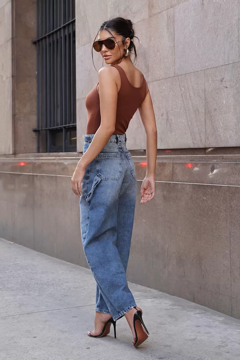 Dot Clothing - Calça Jeans Dot Clothing Ballon Azul - JE0021AZUL