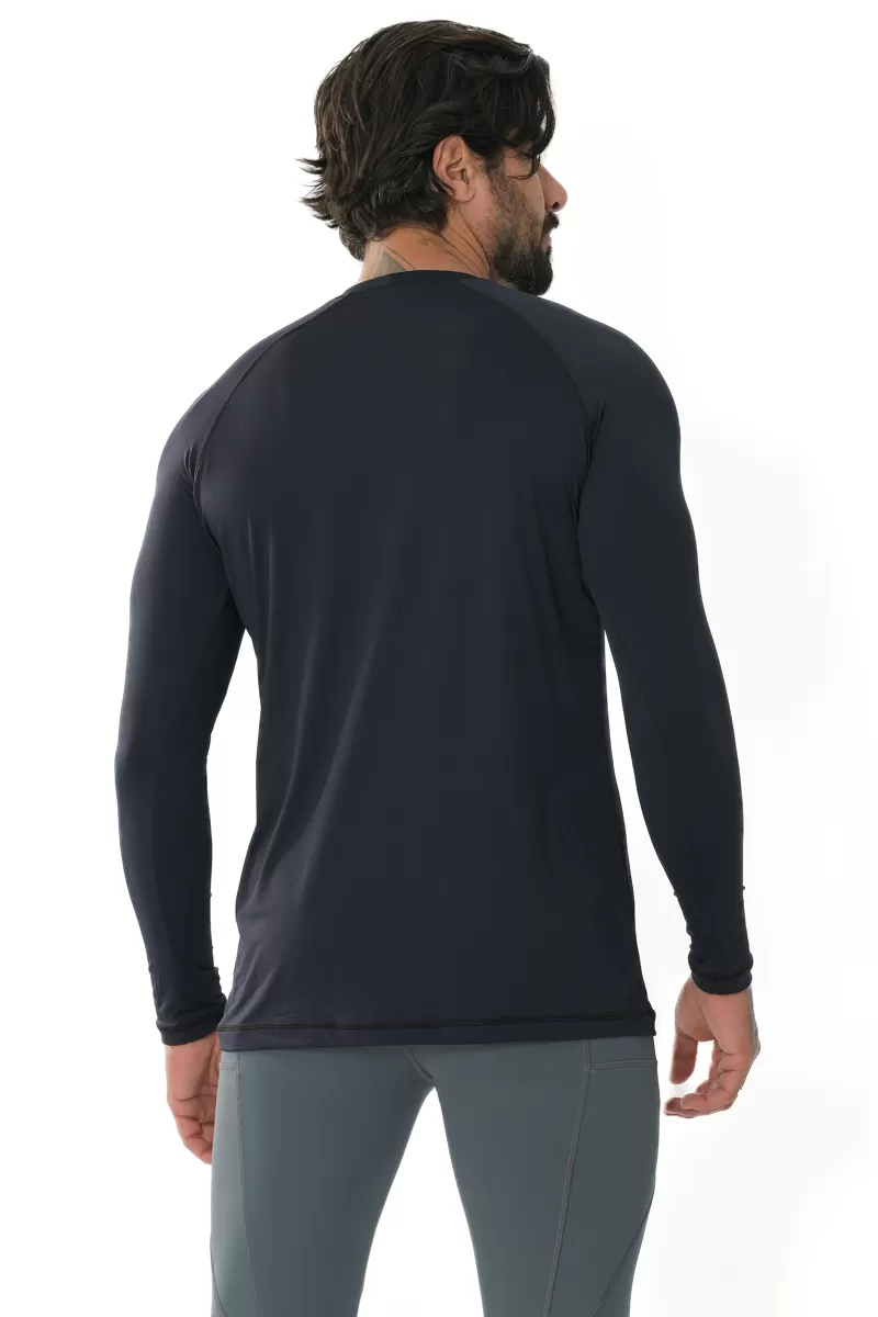 Trincks Man - Black Trekking Long Sleeve T-Shirt - cm-012702