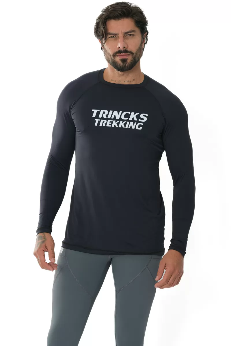 Trincks Man - Camiseta Manga Longa Trekking Preta - cm-012702