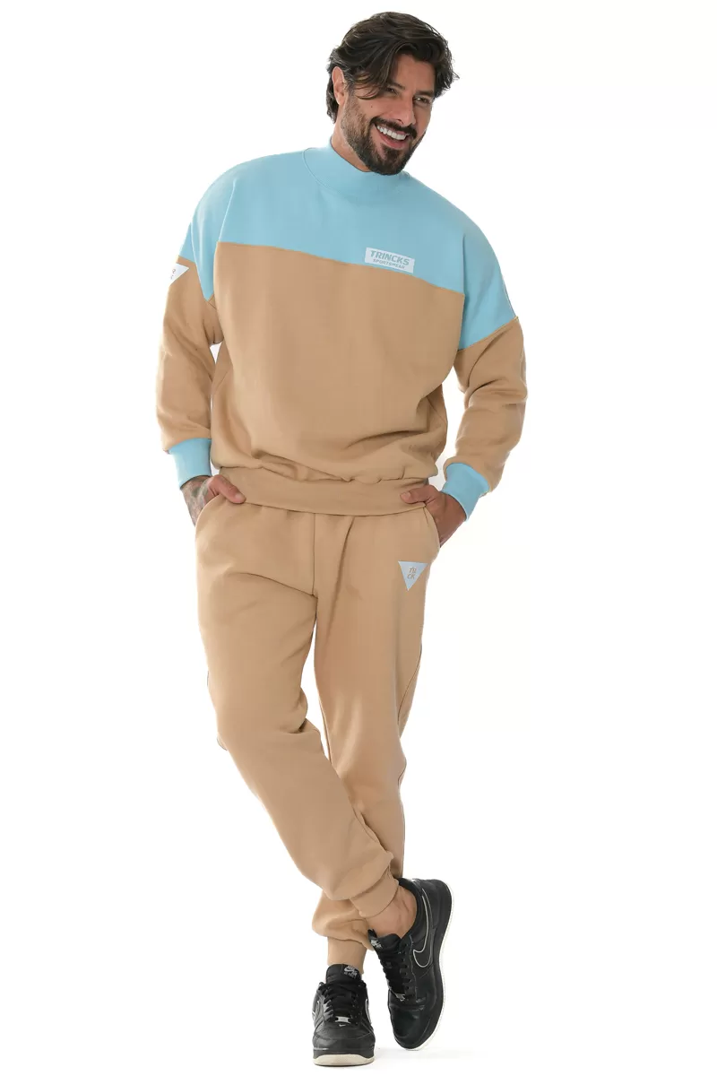 Trincks Man - Conjunto Moletom Areia Ocean - 