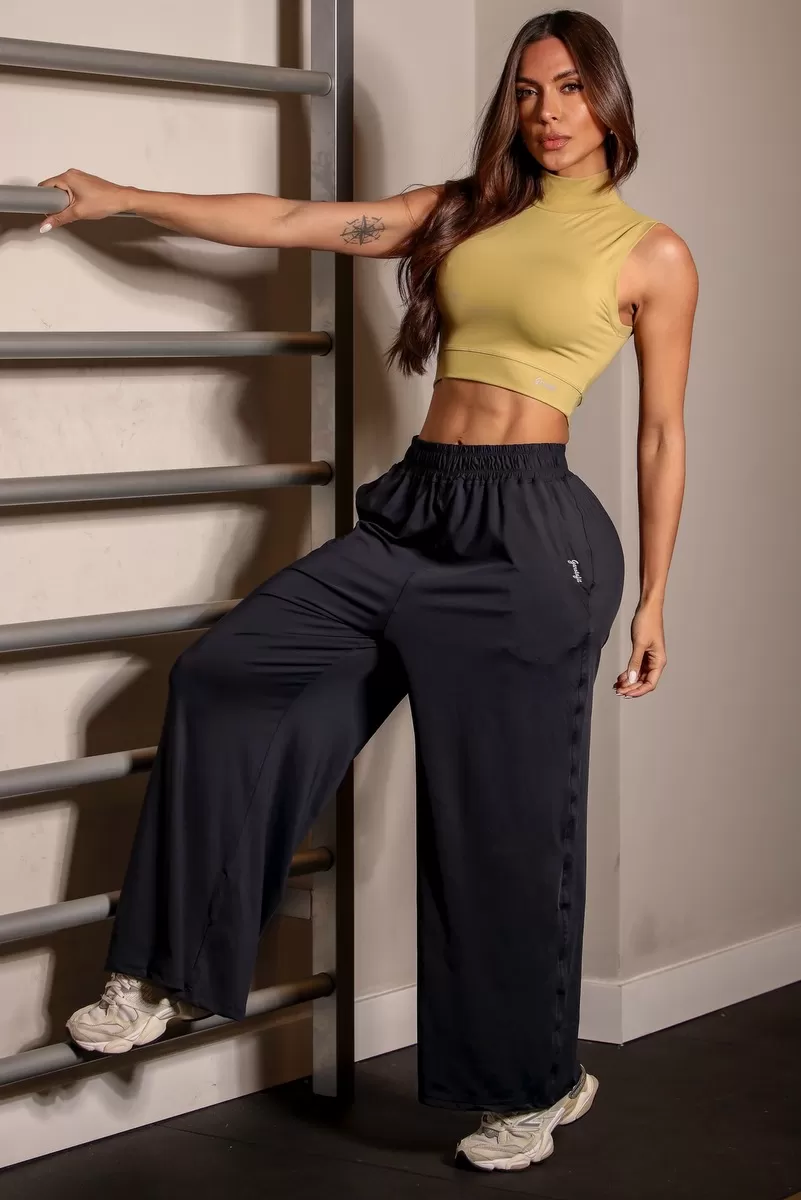 Garotafit - Leaf Green Cropped Fly - BL246HFO