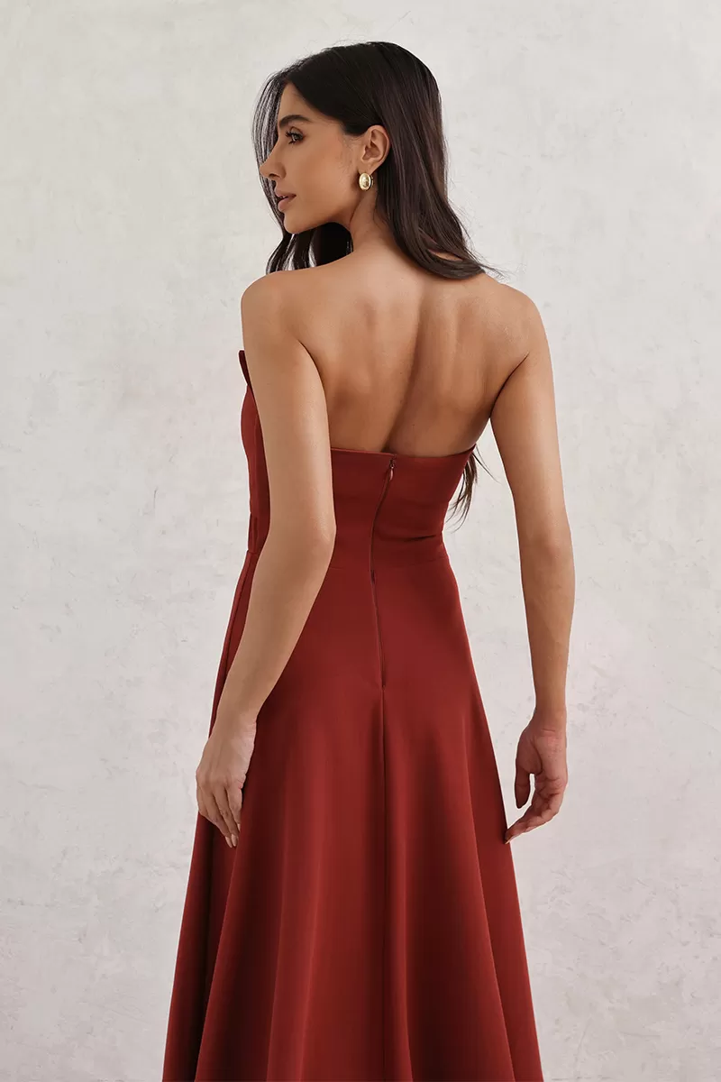 Dot Clothing - Dress Dot Clothing TQC Longuete Terracotta - 2796VERM