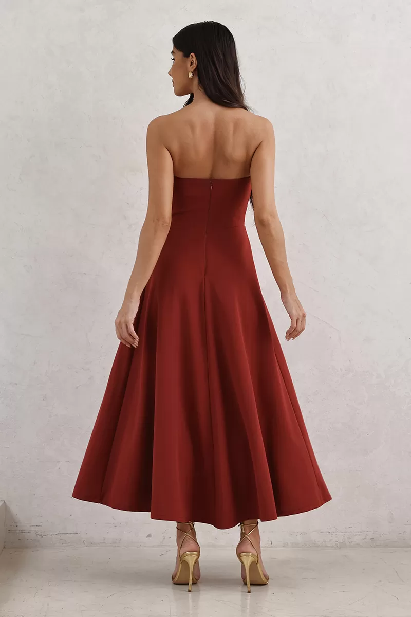 Dot Clothing - Dress Dot Clothing TQC Longuete Terracotta - 2796VERM