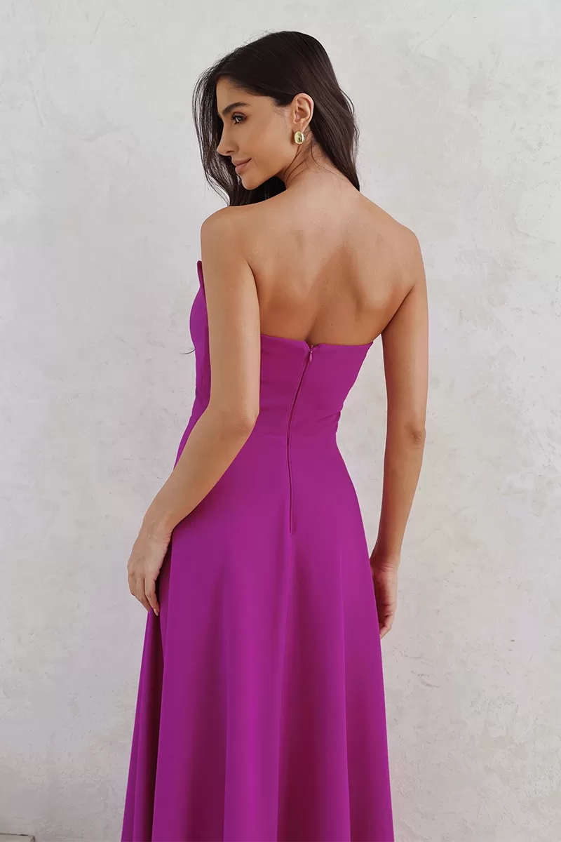 Dot Clothing - Dress Dot Clothing TQC Longuete Fuchsia - 2796ROXO