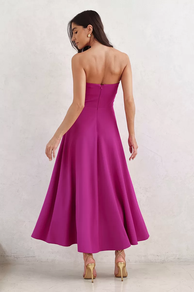 Dot Clothing - Dress Dot Clothing TQC Longuete Fuchsia - 2796ROXO